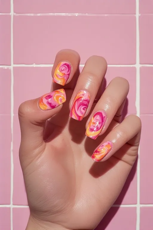 funky summer nails